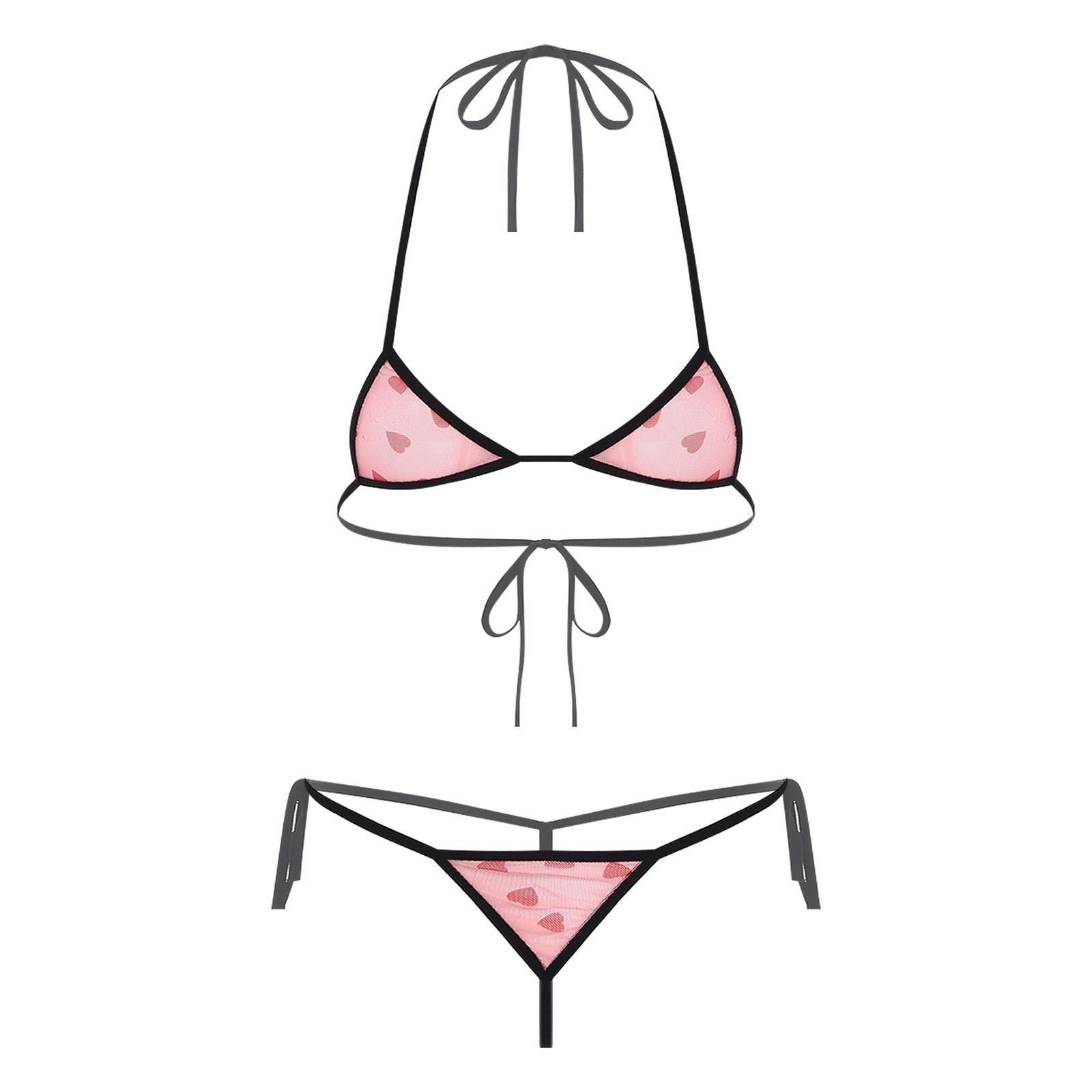 Womens Micro Mini Bikini Linge - Lace Bralette Set ulasan dan harga