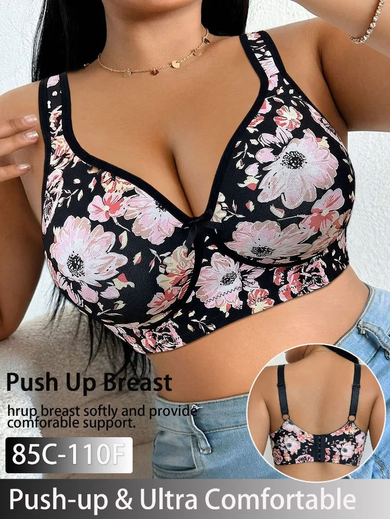 Plus Size Women Bra Lace Push  - Minimizer Bra Women ulasan dan harga