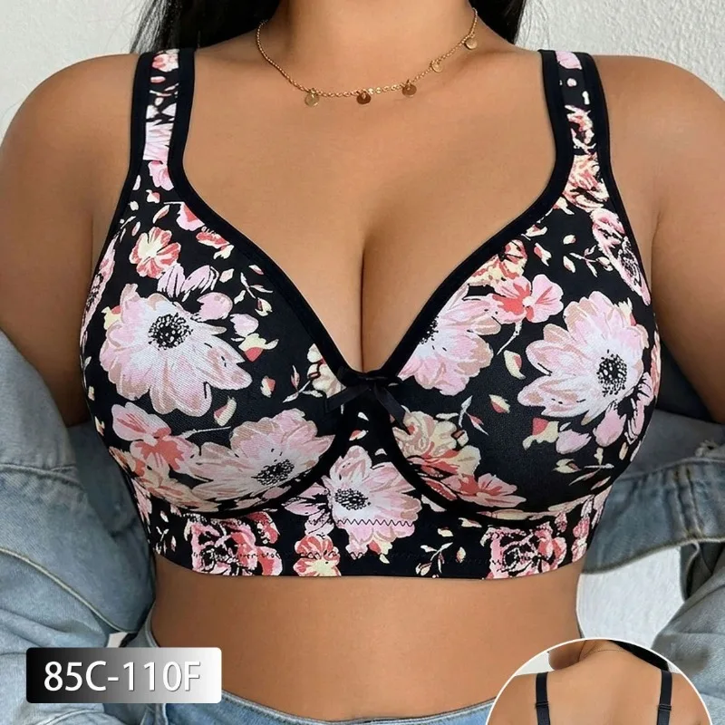 Plus Size Women Bra Lace Push  - Minimizer Bra Women ulasan dan harga