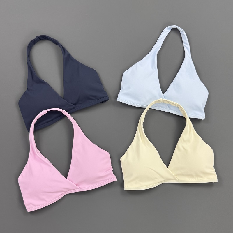 Gym Top Women Halter Neck Spor - Sports Bra Racerback ulasan dan harga